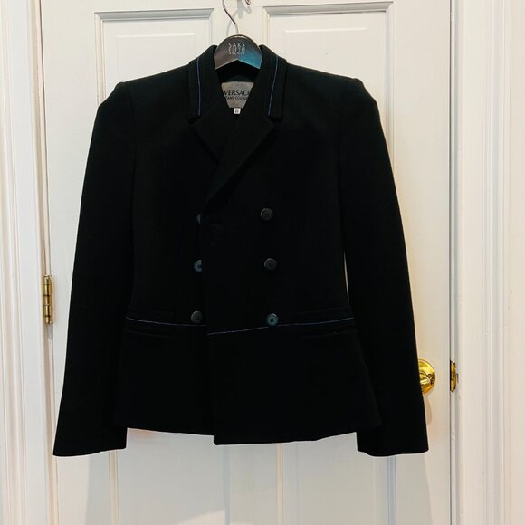 Versace Jeans Couture Double Breast Blazer Jacket and Skirt Suit Set EU 42 US 8 - Picture 6 of 16